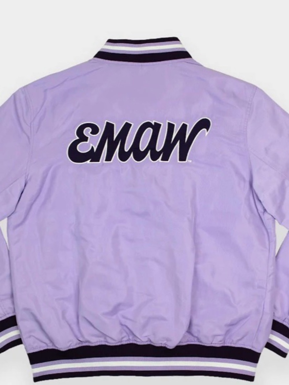 KState KSU EMAW Lavender Varsity Bomber Jacket